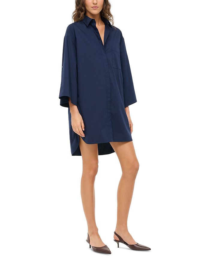 Нико Платье из поплина STAUD, синий
Нико Платье из поплина STAUD, синий