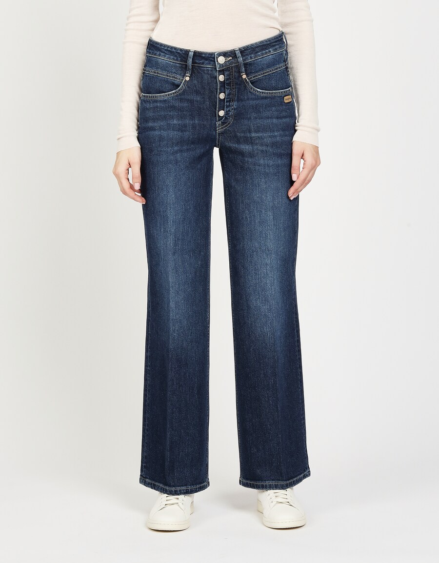 Джинсы с широкими штанинами Gang, ночной синий 
Джинсы с широкими штанинами Gang, ночной синий