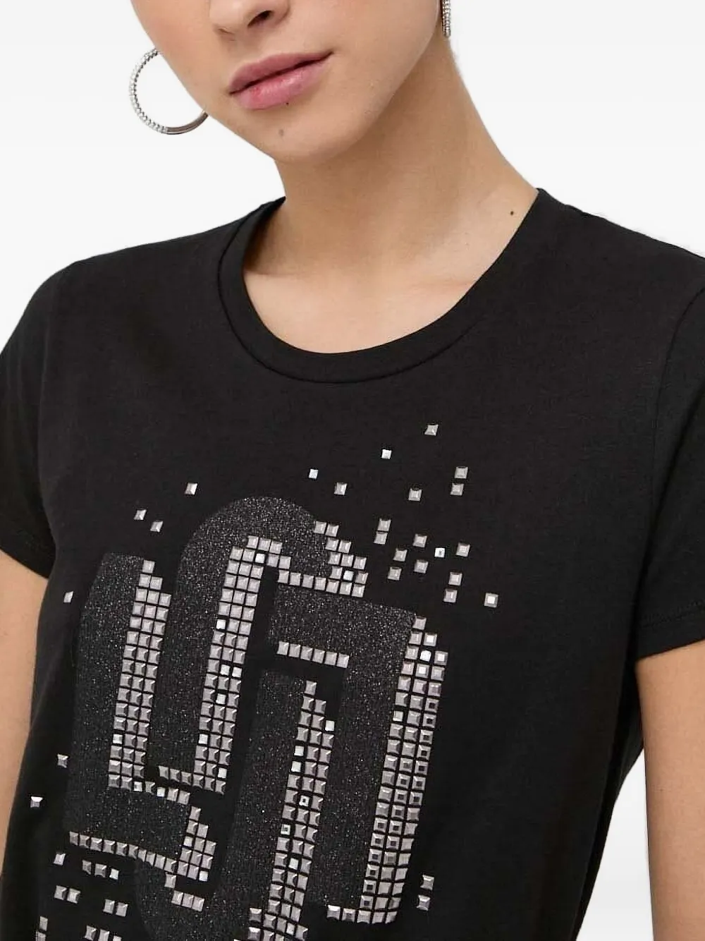 Футболка с декорированным логотипом LIU JO, черный
Футболка с декорированным логотипом LIU JO, черный