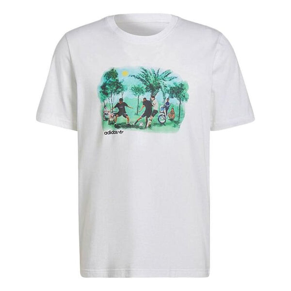 Футболка adidas originals Character Pattern Printing Round Neck Short Sleeve White, мультиколор 
Футболка adidas originals Character Pattern Printing Round Neck Short Sleeve White, мультиколор