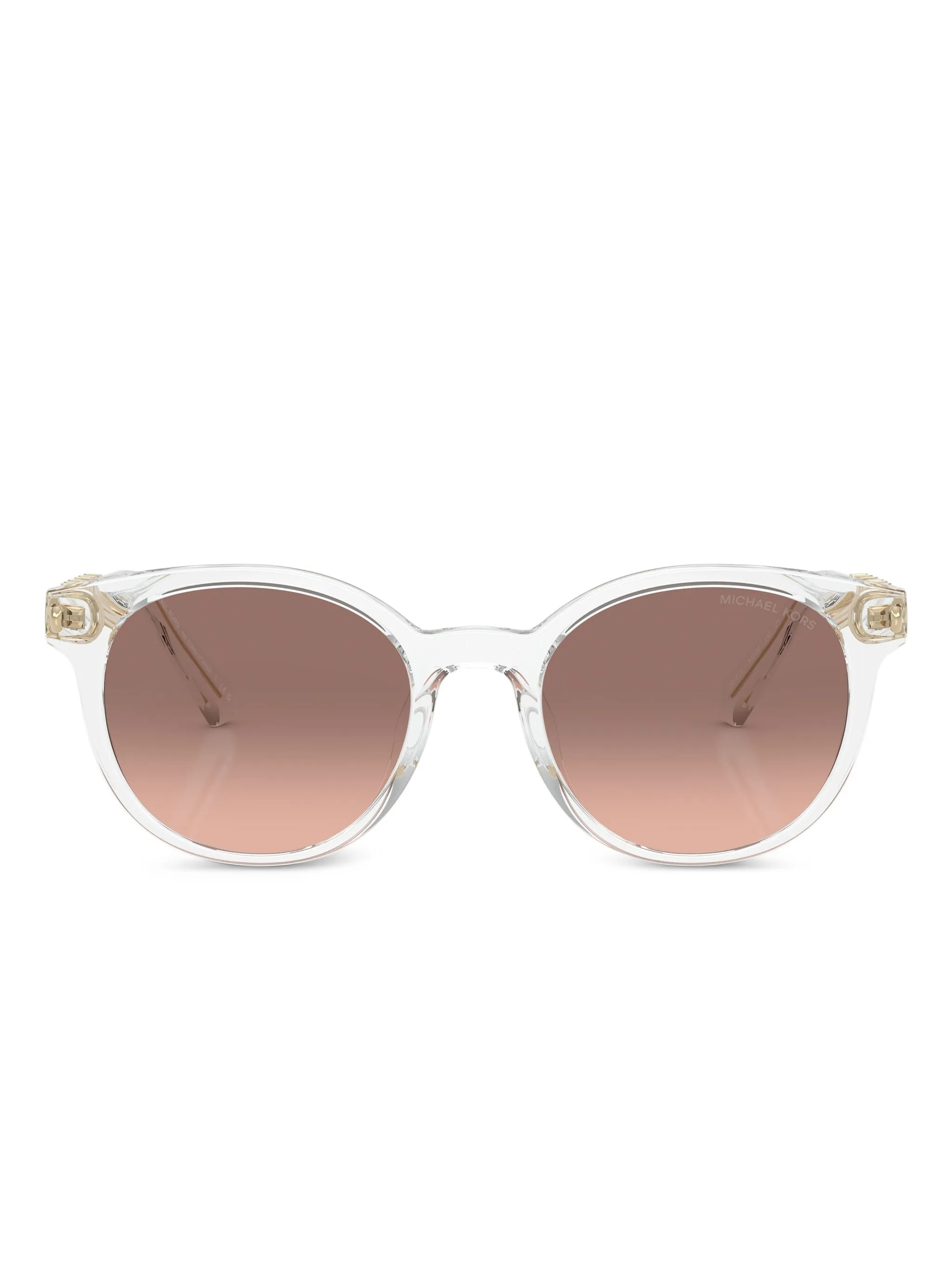 Солнцезащитные очки в круглой оправе с логотипом Michael Kors, белый
Солнцезащитные очки в круглой оправе с логотипом Michael Kors, белый