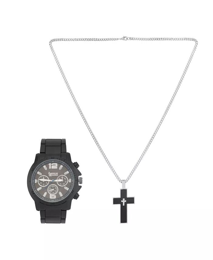 Мужские кварцевые черные часы из сплава 46 мм, подарочный набор American Exchange, Черный, Мужские кварцевые черные часы из сплава 46 мм, подарочный набор American Exchange
Мужские кварцевые черные часы из сплава 46 мм, подарочный набор American Exchange, Черный, Мужские кварцевые черные часы из сплава 46 мм, подарочный набор American Exchange