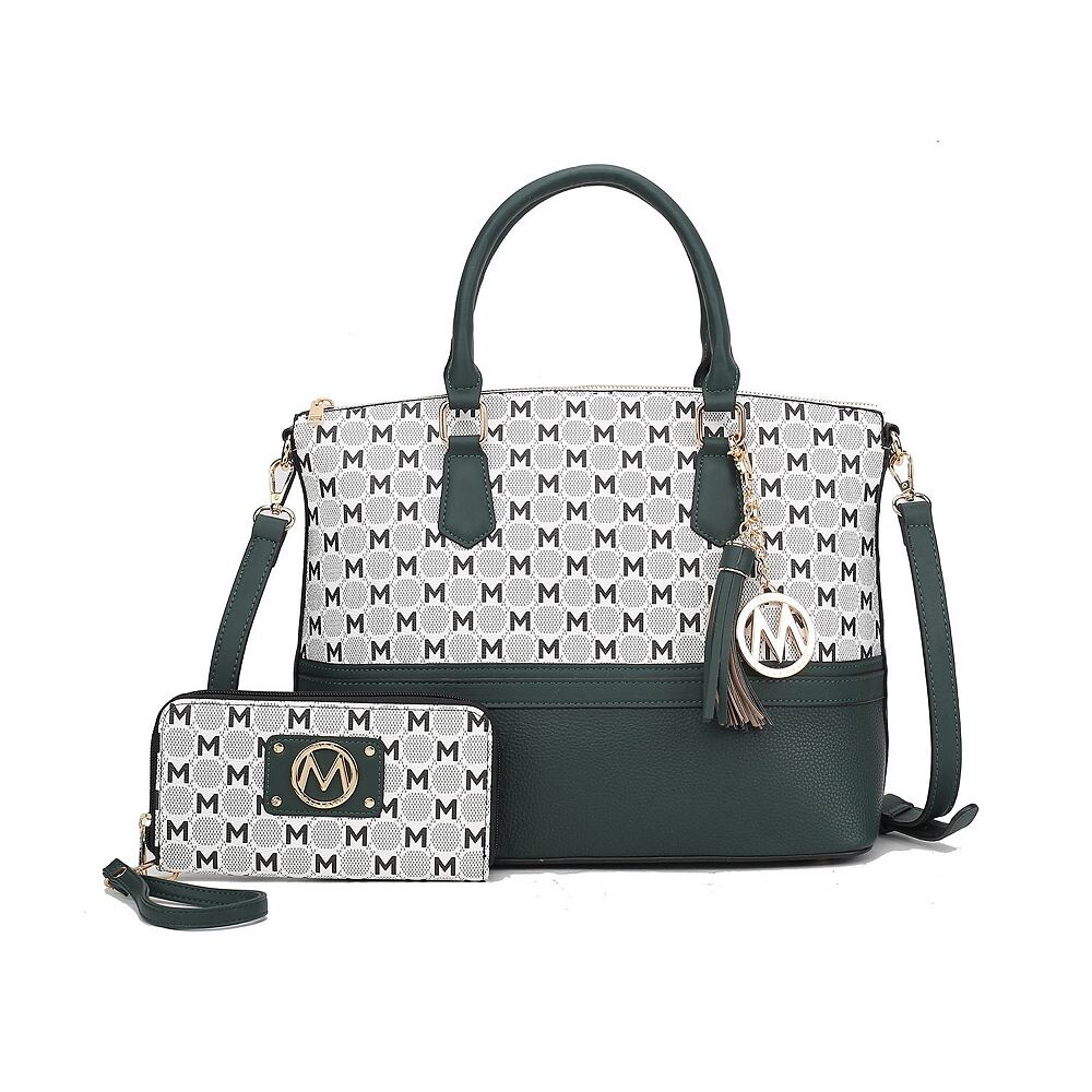 Большая сумка-тоут с эмблемой MKF Collection Saylor Circular M и кошелек на запястье в тон от Mia K, цвет Olive
Большая сумка-тоут с эмблемой MKF Collection Saylor Circular M и кошелек на запястье в тон от Mia K, цвет Olive