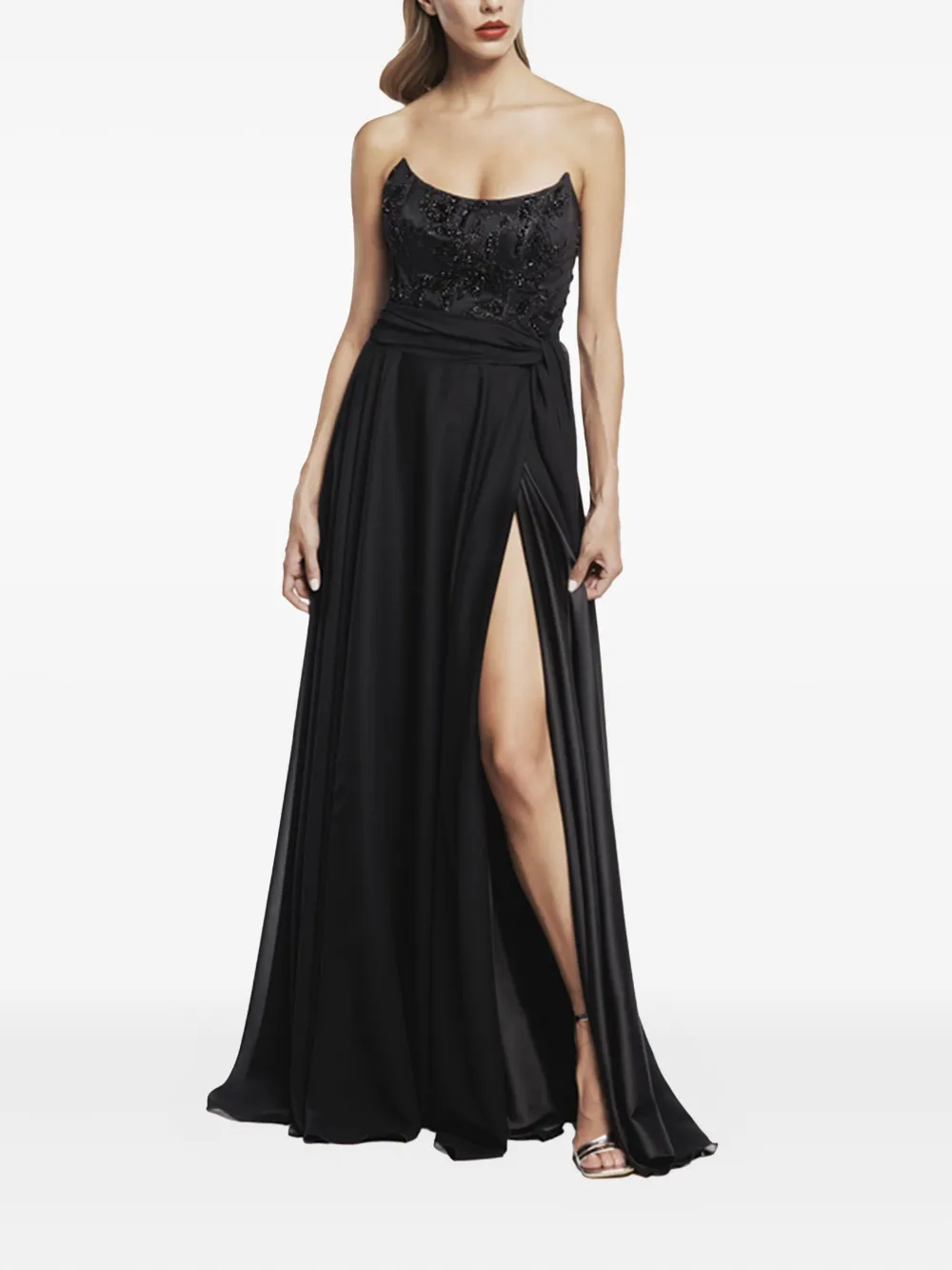 Декорированное платье с разрезом ALESSANDRO LEGORA, черный
Декорированное платье с разрезом ALESSANDRO LEGORA, черный