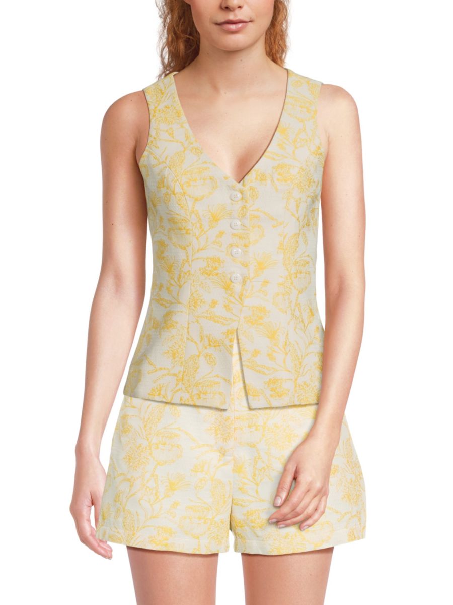 Жилет Carnegie Floral Amanda Uprichard, желтый
Жилет Carnegie Floral Amanda Uprichard, желтый