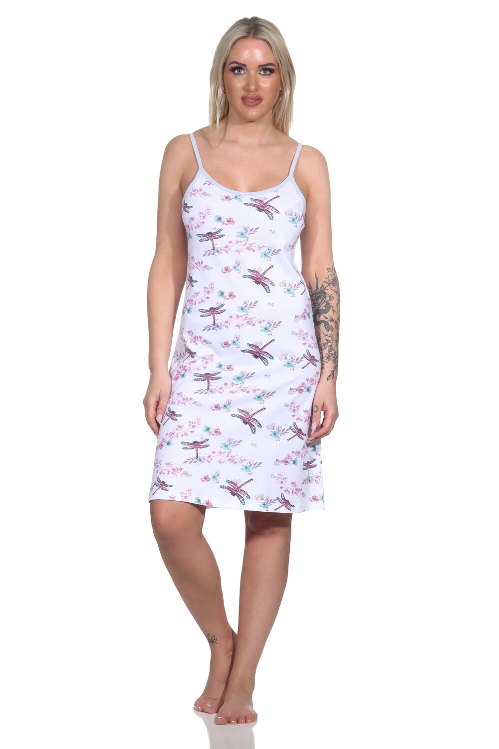 Ночная рубашка NORMANN Spaghetti florales Design, белый
Ночная рубашка NORMANN Spaghetti florales Design, белый