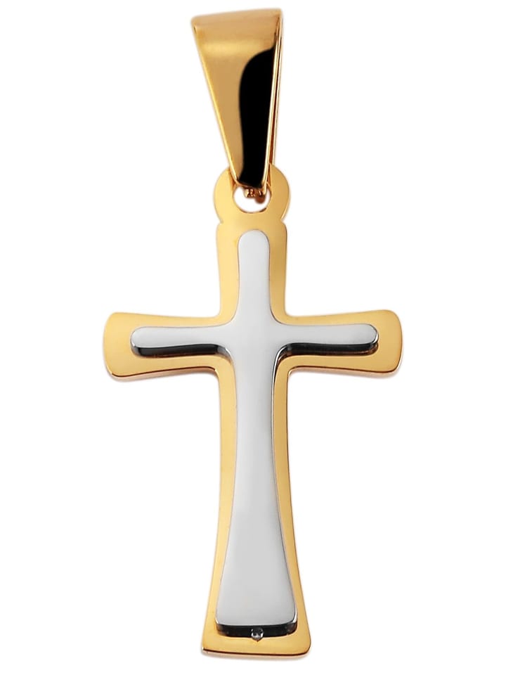 Adeliás Женский кулон - крест из нержавеющей стали, золотистый
Adeliás Женский кулон - крест из нержавеющей стали, золотистый