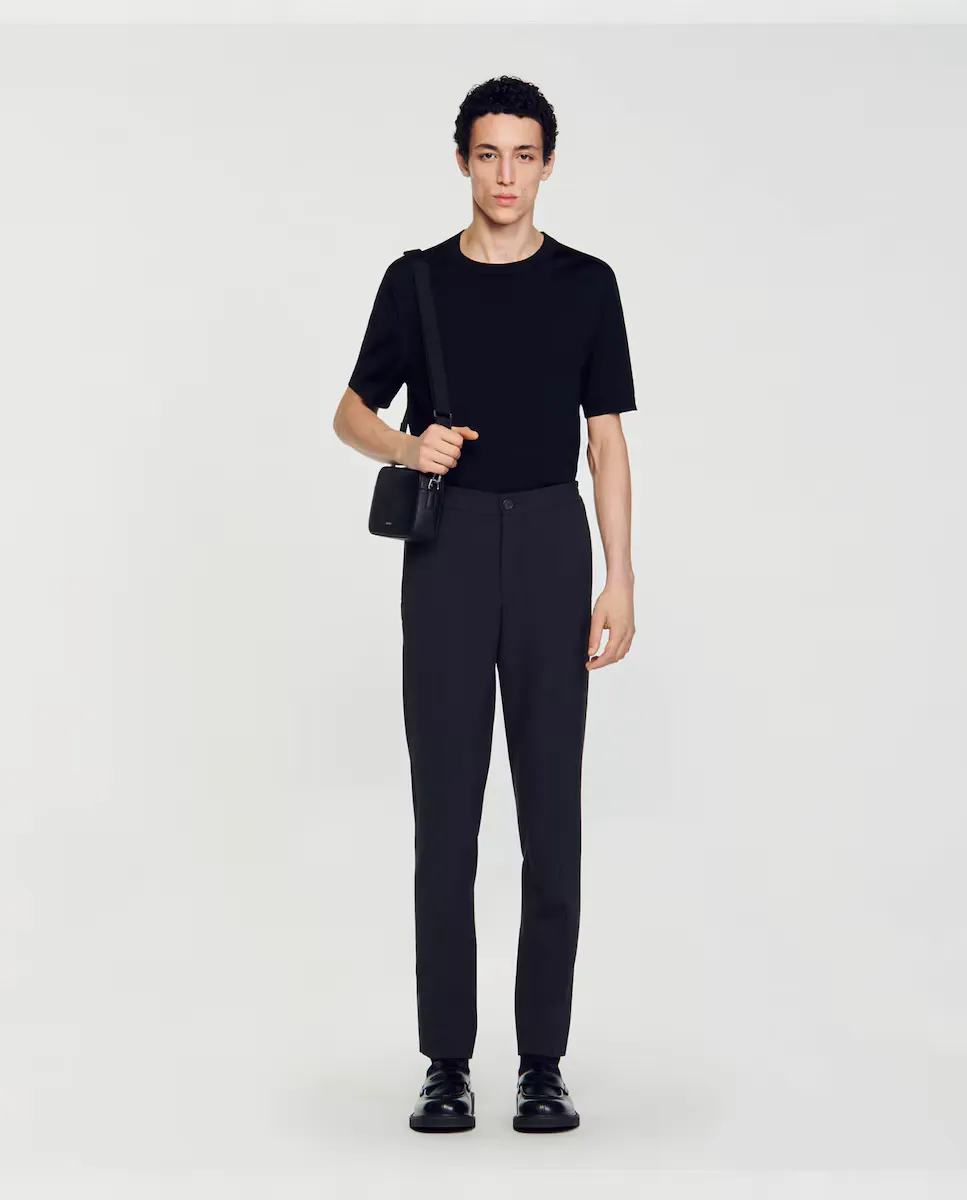 Антрацитовые трикотажные мужские брюки Sandro, темно-серый
Антрацитовые трикотажные мужские брюки Sandro, темно-серый