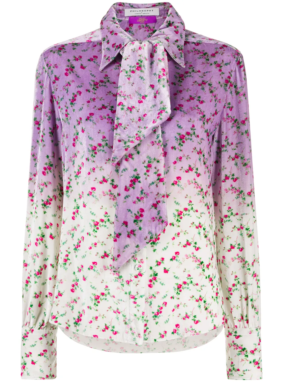 Блузка с цветочным принтом и эффектом омбре Philosophy Di Lorenzo Serafini, фиолетовый
Блузка с цветочным принтом и эффектом омбре Philosophy Di Lorenzo Serafini, фиолетовый