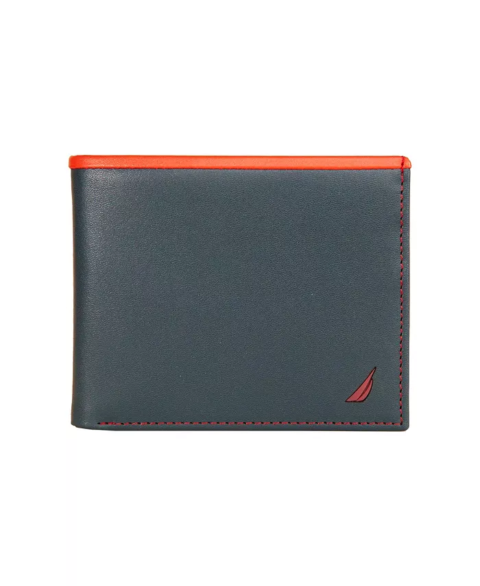 Мужской кожаный кошелек Pop J Class с двумя отделениями Nautica, синий
Мужской кожаный кошелек Pop J Class с двумя отделениями Nautica, синий