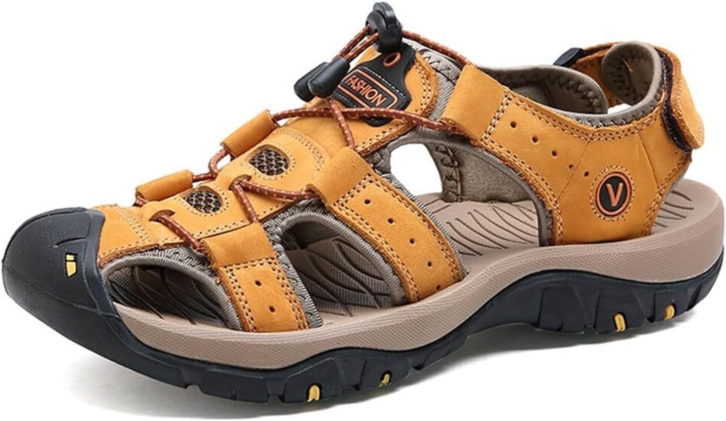 Мужские сандалии с закрытым носком для походов, легкие в носке, рыбацкие сандалии, дышащие, быстро сохнущие, летние сандалии для мужчин Generic, хаки
Мужские сандалии с закрытым носком для походов, легкие в носке, рыбацкие сандалии, дышащие, быстро сохнущие, летние сандалии для мужчин Generic, хаки