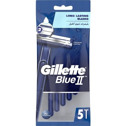 Одноразовые лезвия для бритвы Blue Ii, 5 шт., Gillette
Одноразовые лезвия для бритвы Blue Ii, 5 шт., Gillette