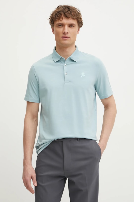 Поло Karl Lagerfeld, бирюзовый 
Поло Karl Lagerfeld, бирюзовый