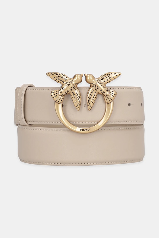 Кожаный ремень Pinko, бежевый
Кожаный ремень Pinko, бежевый