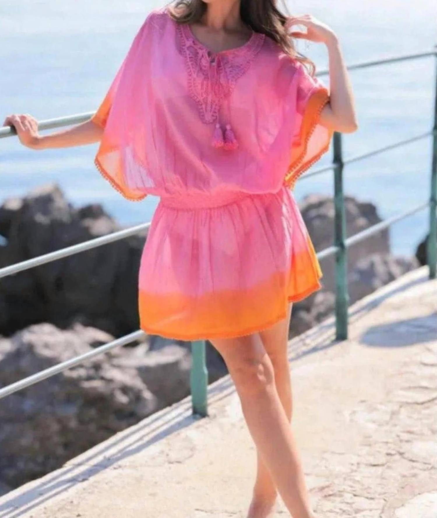 Пляжное накидка Sadie Beach в розовом цвете Shiraleah
Пляжное накидка Sadie Beach в розовом цвете Shiraleah