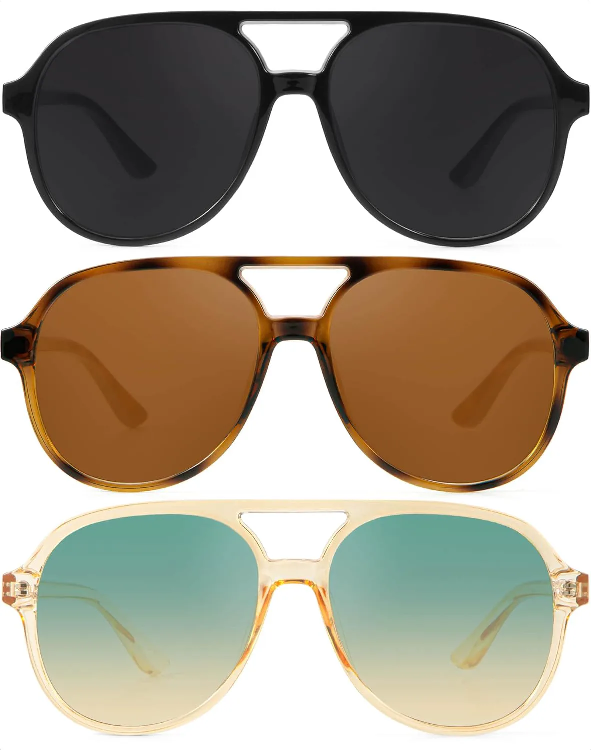 Солнцезащитные очки-авиаторы NSSIW в стиле ретро для женщин и мужчин, поляризованные, винтажные, 70-х годов, с защитой от УФ-излучения, Grey/Brown/Green Gradual Brown
Солнцезащитные очки-авиаторы NSSIW в стиле ретро для женщин и мужчин, поляризованные, винтажные, 70-х годов, с защитой от УФ-излучения, Grey/Brown/Green Gradual Brown