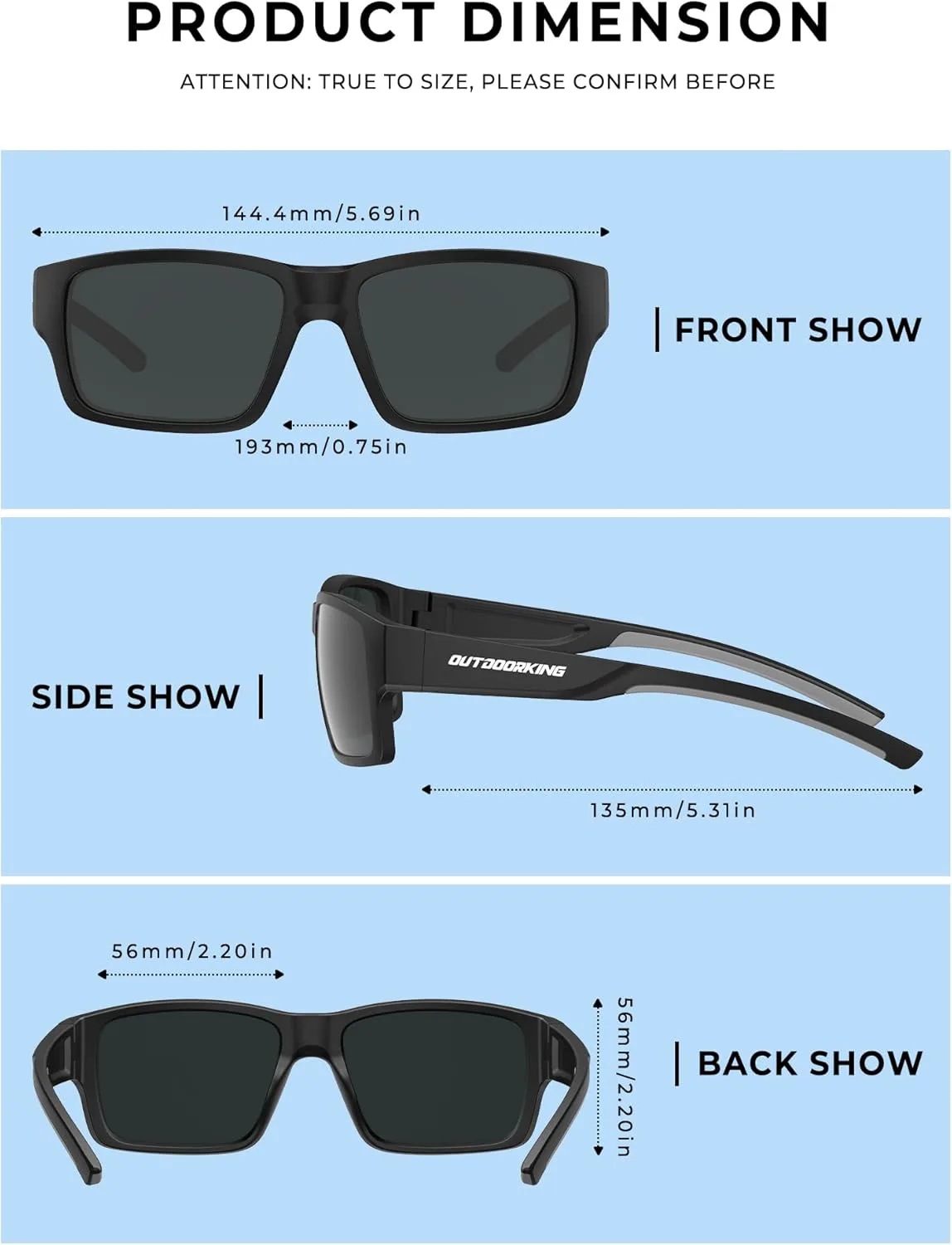 Поляризованные спортивные солнцезащитные очки для мужчин и женщин, защита от УФ-излучения UV400, обтекаемые очки для вождения, рыбалки OUTDOORKING, Dumb Black + Green
Поляризованные спортивные солнцезащитные очки для мужчин и женщин, защита от УФ-излучения UV400, обтекаемые очки для вождения, рыбалки OUTDOORKING, Dumb Black + Green