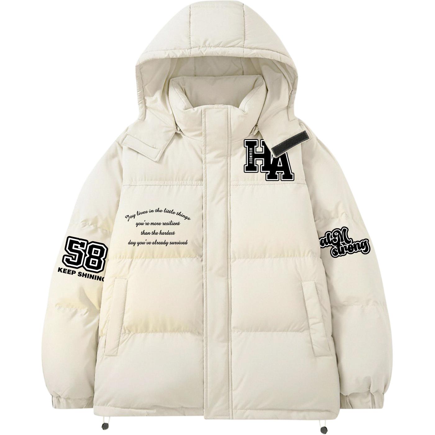 Пуховик Unisex с капюшоном утепленный HUANQIU, бежевый оранжевый
Пуховик Unisex с капюшоном утепленный HUANQIU, бежевый оранжевый