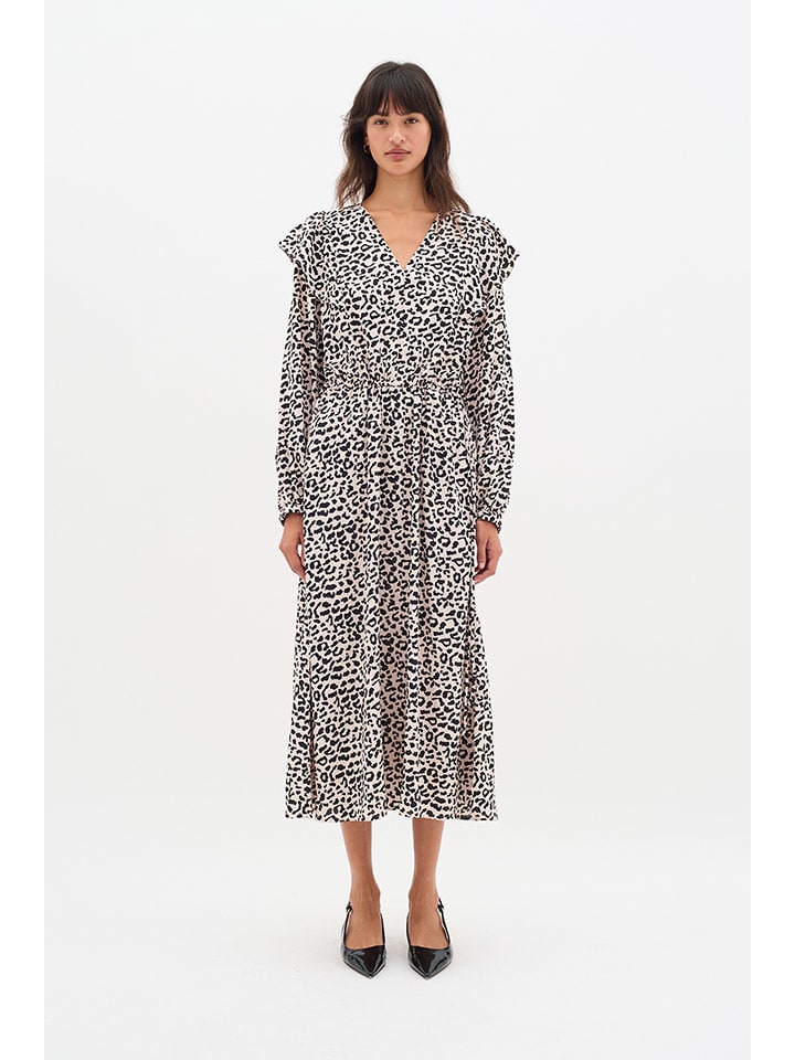 Длинное платье InWear, бежевый/черный
Длинное платье InWear, бежевый/черный