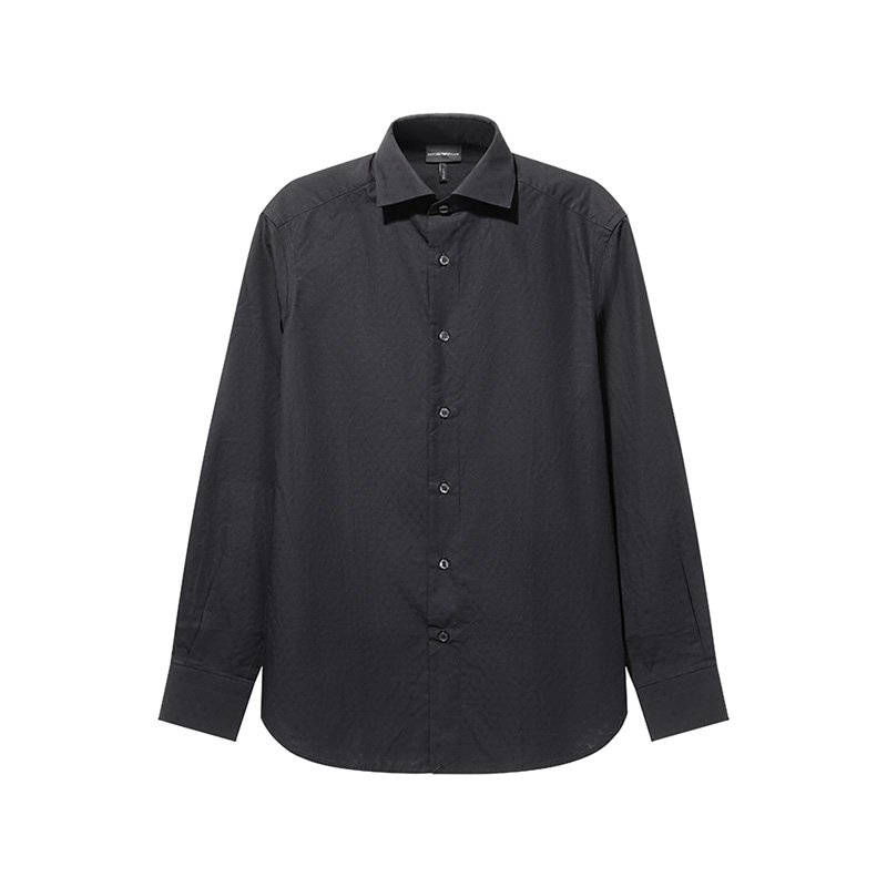 Рубашка с узором жаккард на пуговицах EMPORIO ARMANI, черный
Рубашка с узором жаккард на пуговицах EMPORIO ARMANI, черный