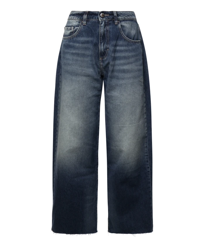 Синие хлопковые джинсы с широкими штанинами Icon Denim, синий
Синие хлопковые джинсы с широкими штанинами Icon Denim, синий