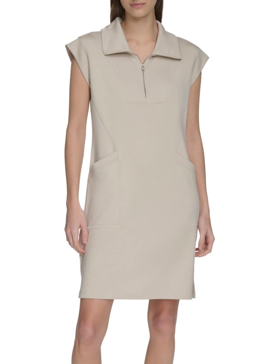 Однотонное мини-платье поло Andrew Marc, цвет Oatmeal
Однотонное мини-платье поло Andrew Marc, цвет Oatmeal