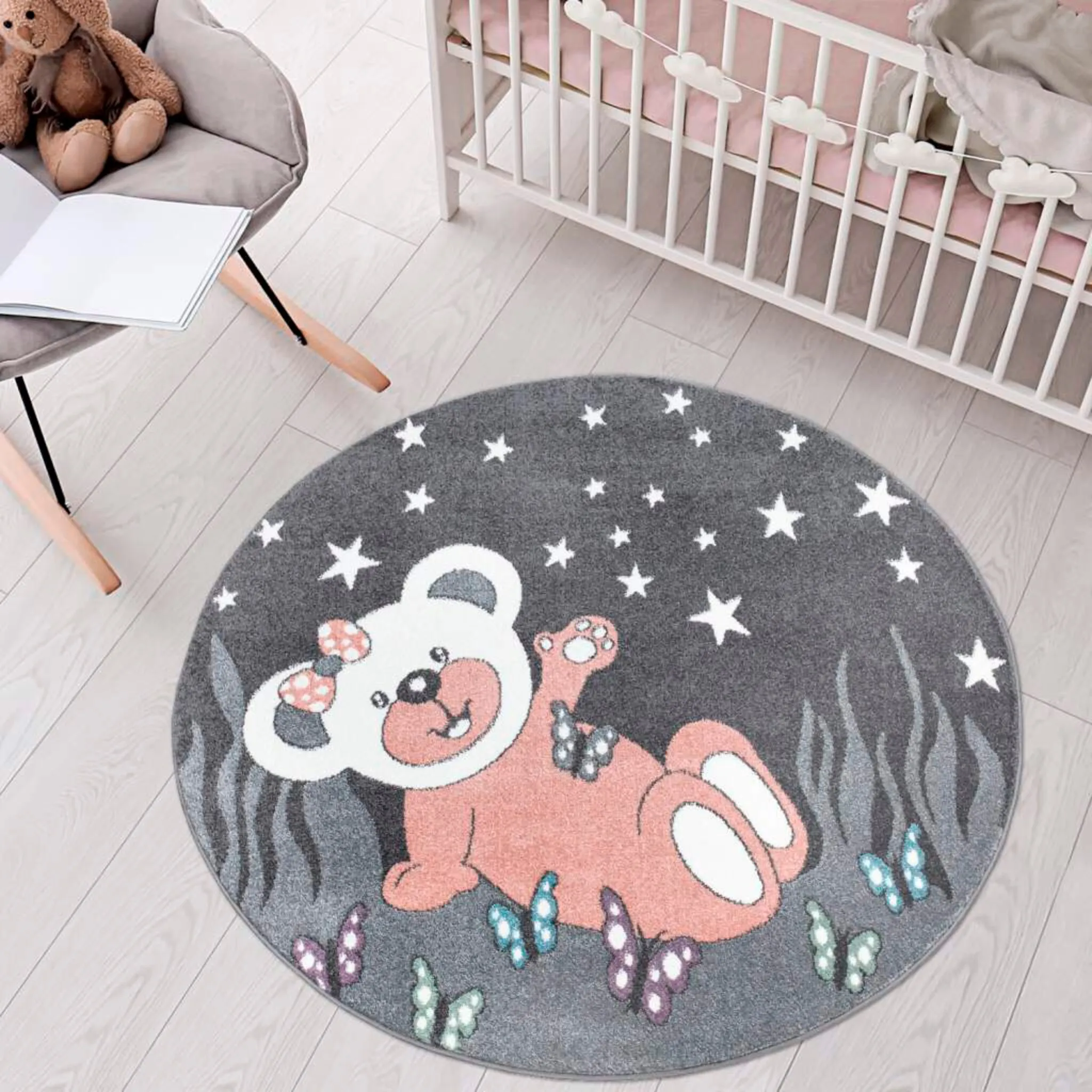 Детский коврик Carpet City "ANIME916", круглый, высота 11 мм, современный коврик для детской комнаты с забавными героями мультфильмов, мульти, серый
Детский коврик Carpet City "ANIME916", круглый, высота 11 мм, современный коврик для детской комнаты с забавными героями мультфильмов, мульти, серый