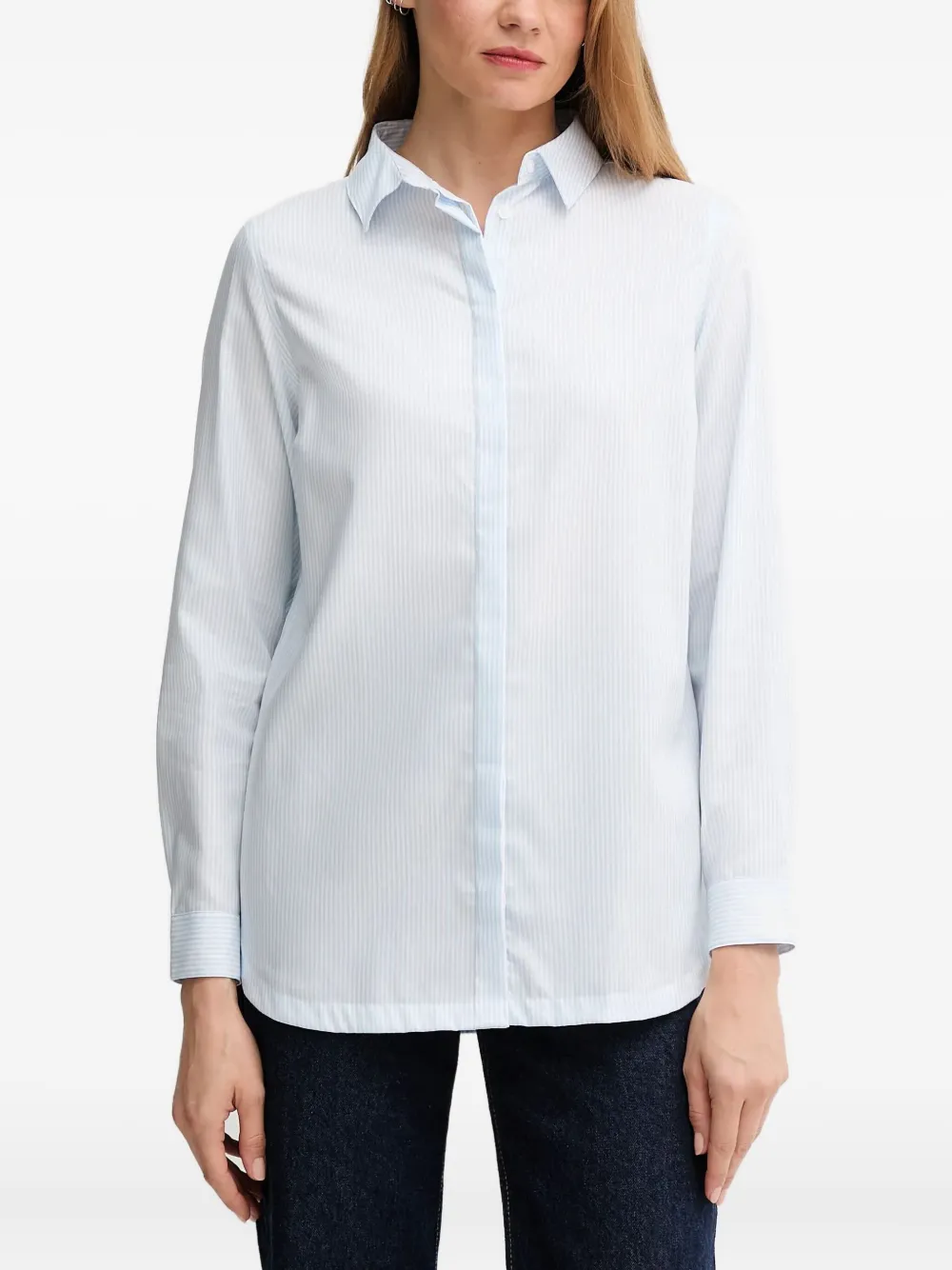 Топ в полоску с воротником Barbour, синий
Топ в полоску с воротником Barbour, синий