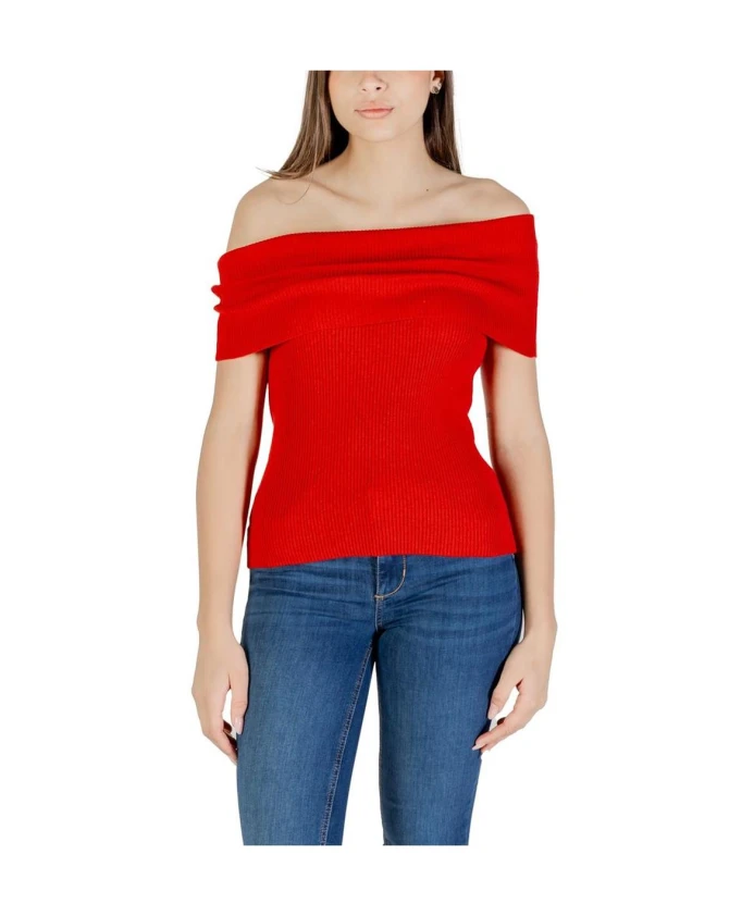 Красный вязаный свитер из полиэстера Only, красный
Красный вязаный свитер из полиэстера Only, красный