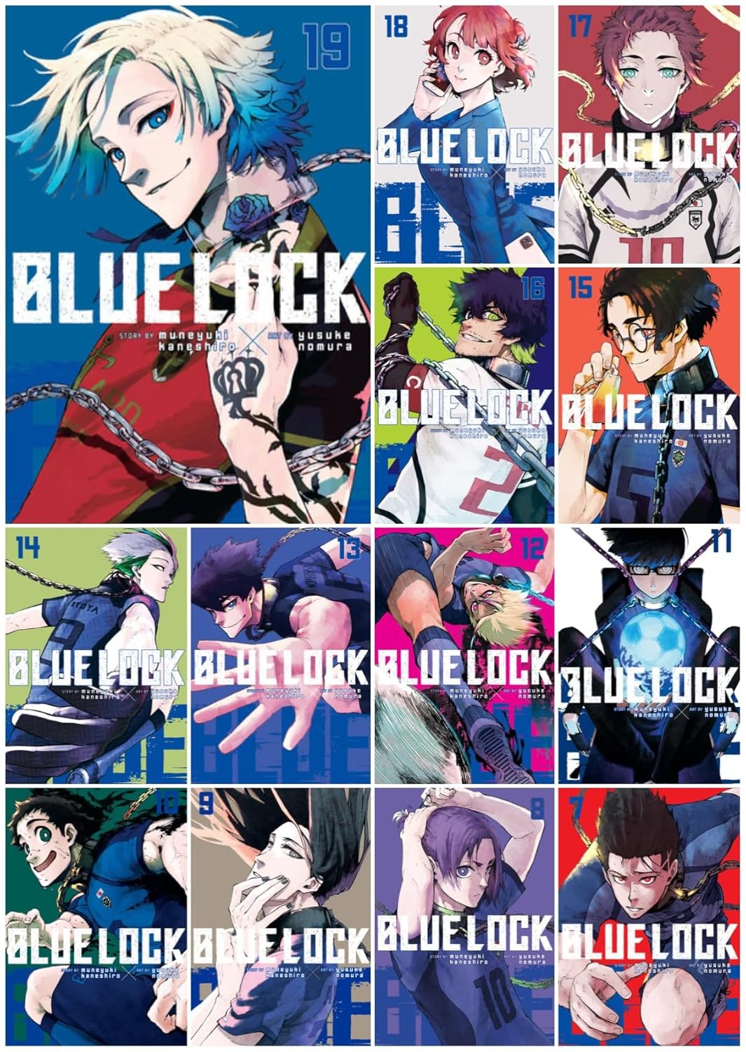 Blue Lock Series 13-Book Collection Set (Vol.7-Vol.19) - Intense Soccer Manga for Fans of Sports and Survival Stories (Kodansha Comics)
Blue Lock Series 13-Book Collection Set (Vol.7-Vol.19) - Intense Soccer Manga for Fans of Sports and Survival Stories (Kodansha Comics)