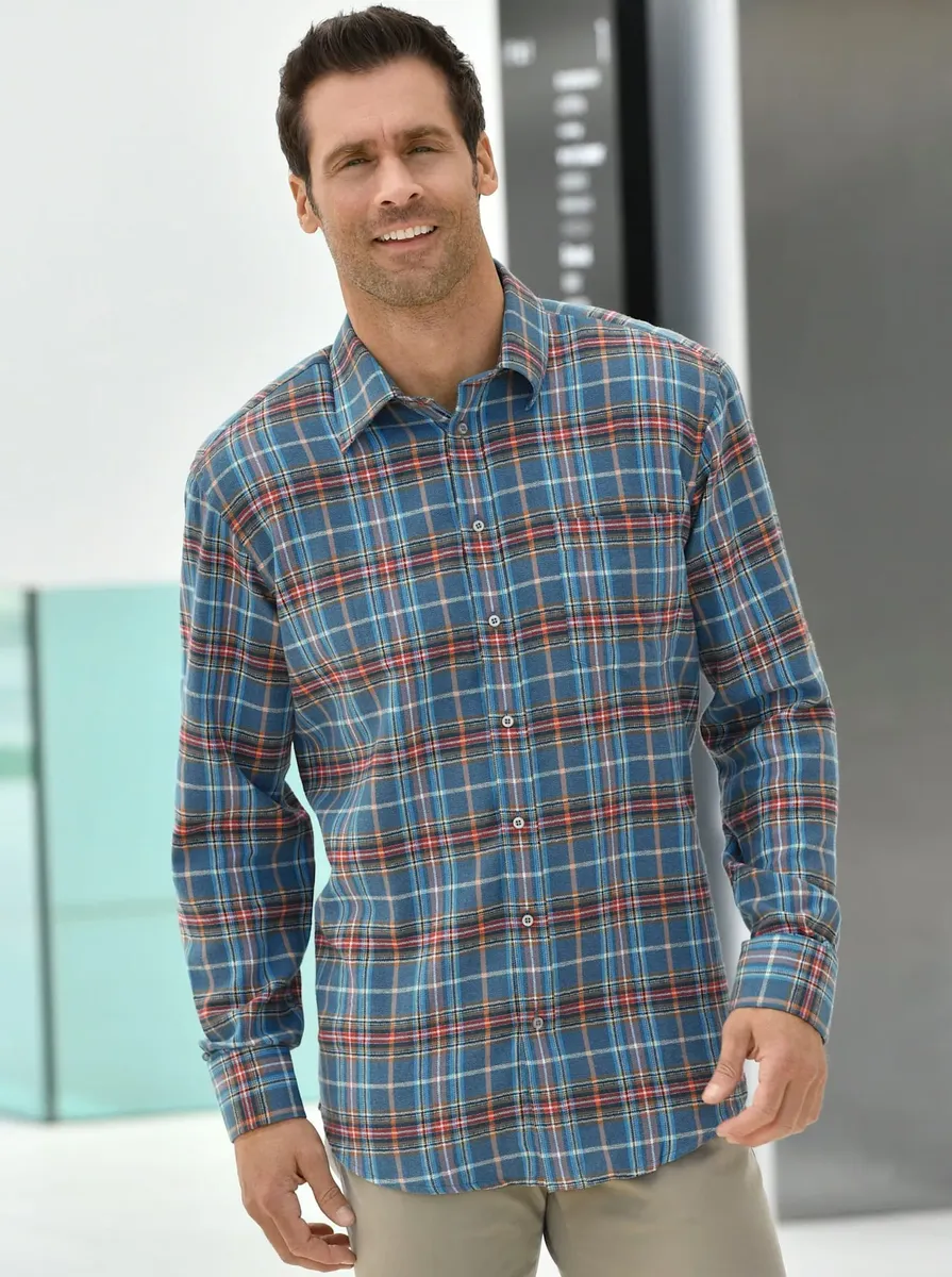 Классическая рубашка в клетку Classic, цвет Petrol-Kariert
Классическая рубашка в клетку Classic, цвет Petrol-Kariert