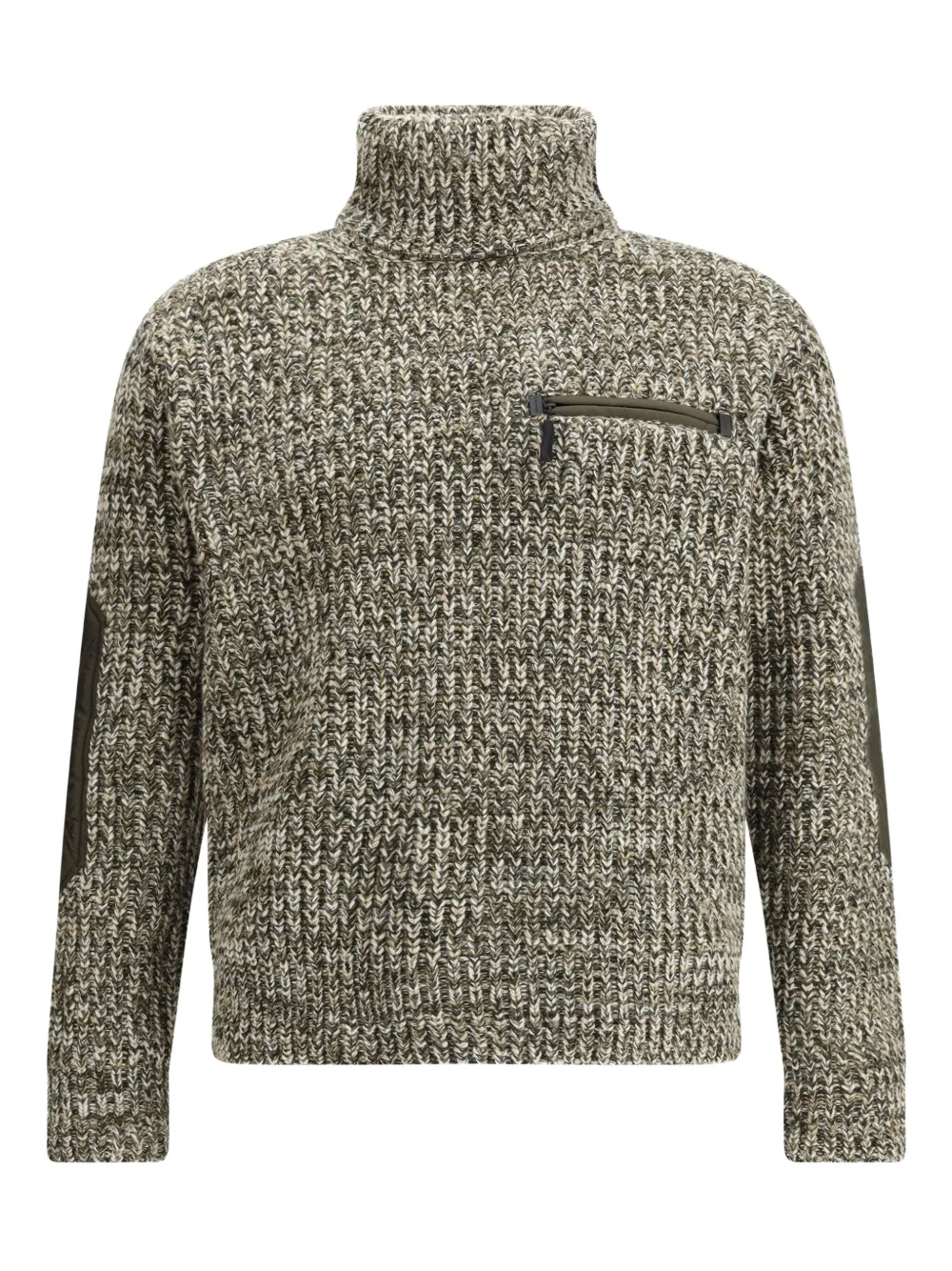 Свитер с накладками на локтях и карманом на молнии Moncler Grenoble, зеленый
Свитер с накладками на локтях и карманом на молнии Moncler Grenoble, зеленый