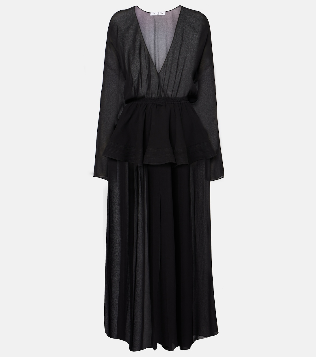 Платье миди с баской Alaïa, Noir Alaia
Платье миди с баской Alaïa, Noir Alaia