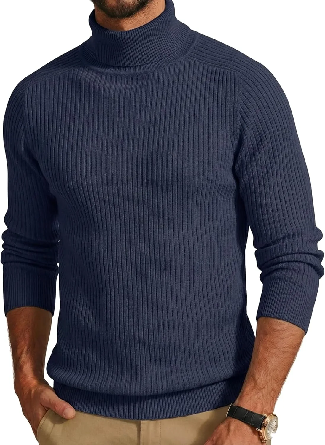 Cotrasen мужской вязаный свитер с воротником-стойкой
Cotrasen мужской вязаный свитер с воротником-стойкой