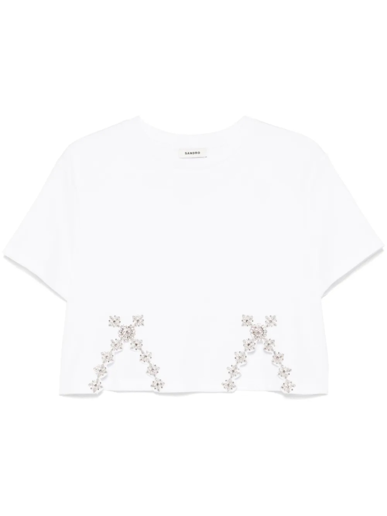 SANDRO футболка со стразами, белый
SANDRO футболка со стразами, белый