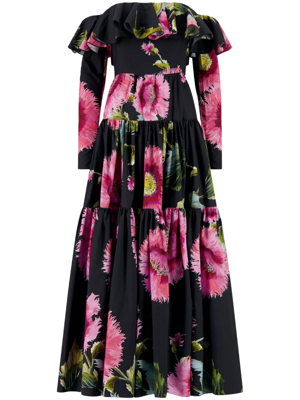 Платье Botanic Blow Up с открытыми плечами и оборками Giambattista Valli, черный
Платье Botanic Blow Up с открытыми плечами и оборками Giambattista Valli, черный