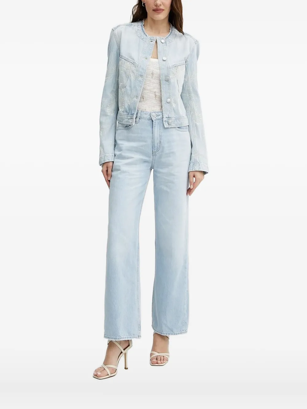 Вышитая джинсовая куртка BOSS, синий
Вышитая джинсовая куртка BOSS, синий