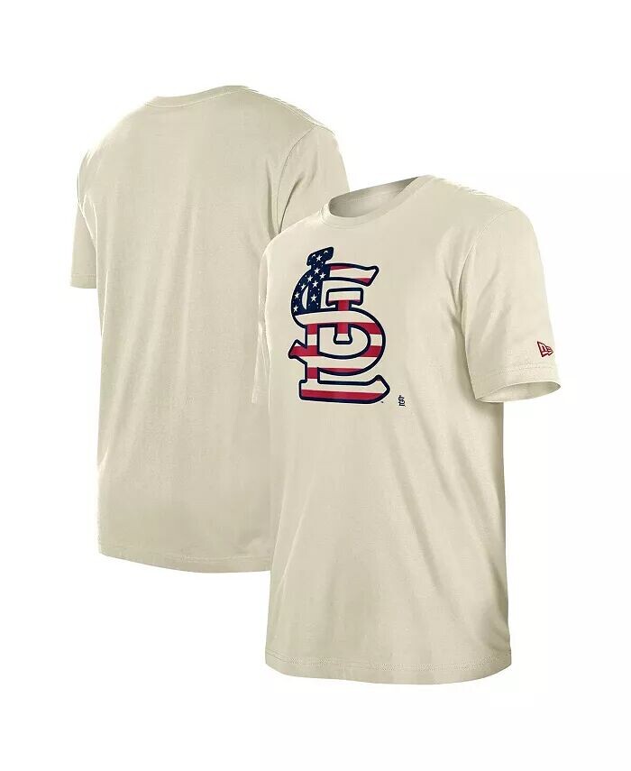 Мужская кремовая футболка с наполнением флага Америки St. Louis Cardinals Americana New Era, слоновая кость/кремовый
Мужская кремовая футболка с наполнением флага Америки St. Louis Cardinals Americana New Era, слоновая кость/кремовый