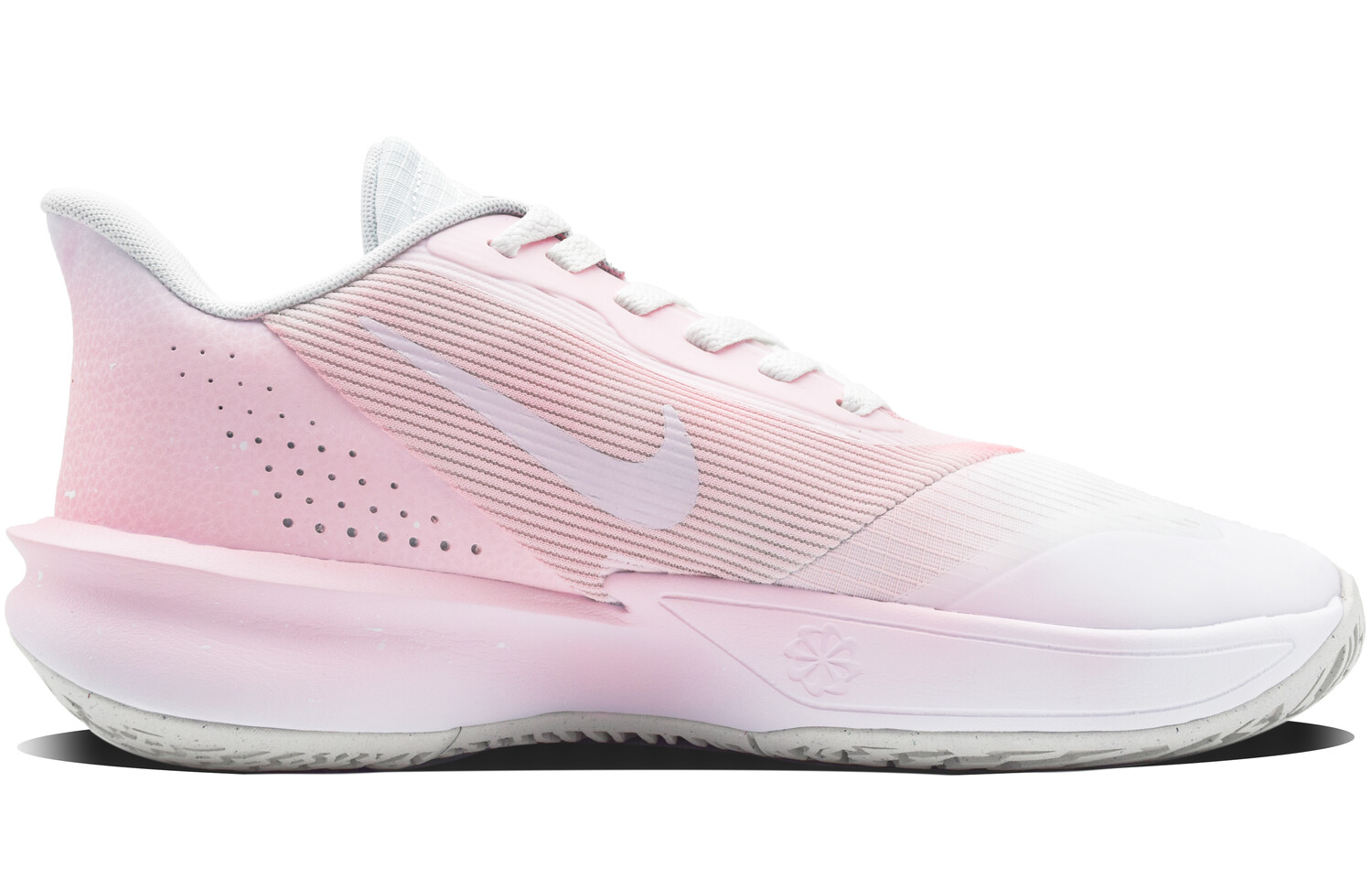 Баскетбольные кроссовки Precision 7 унисекс с низким верхом розового/белого цвета Nike 
Баскетбольные кроссовки Precision 7 унисекс с низким верхом розового/белого цвета Nike