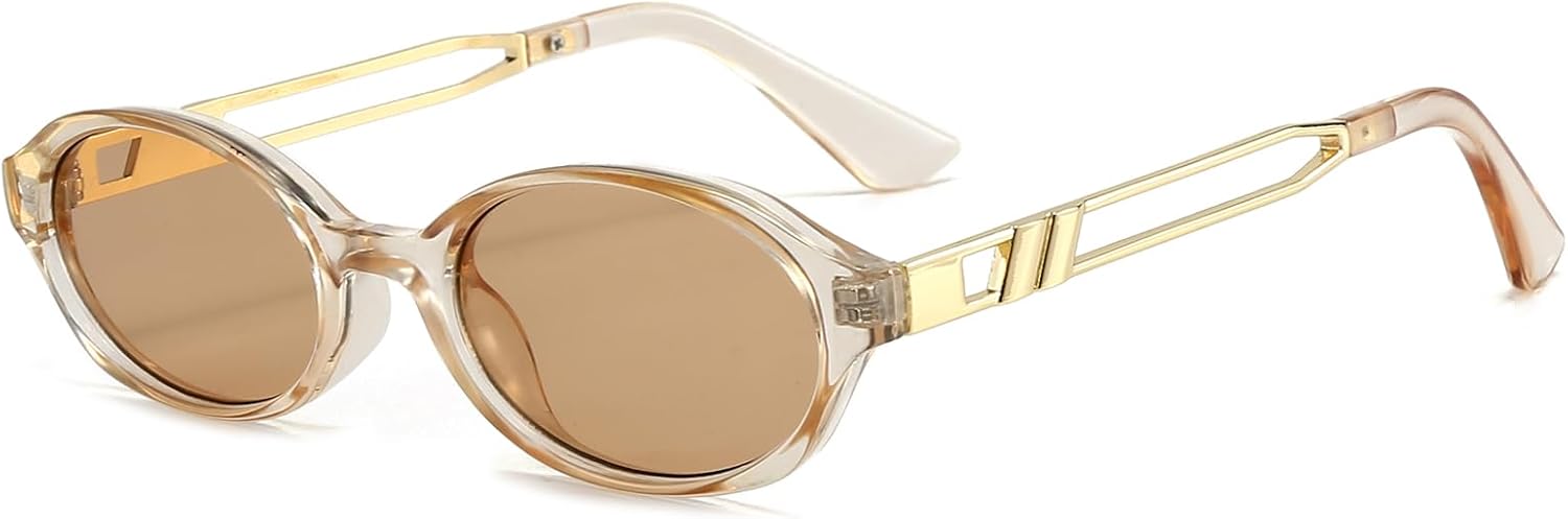 Солнцезащитные очки LJCZKA в стиле ретро, овальные, для женщин и мужчин, винтажные, овальные, металлические, узкие, в стиле 90-х, модные, с защитой UV400, Clear Brown Brown
Солнцезащитные очки LJCZKA в стиле ретро, овальные, для женщин и мужчин, винтажные, овальные, металлические, узкие, в стиле 90-х, модные, с защитой UV400, Clear Brown Brown