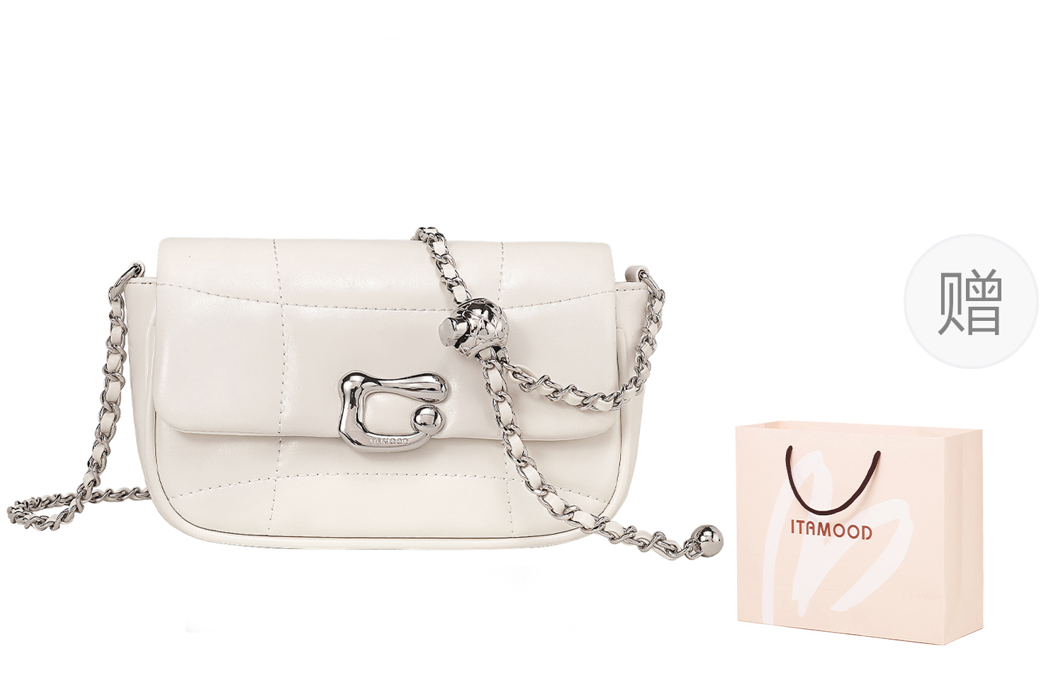 Miao Di Кожаная женская сумка через плечо, Cloud Peak White
Miao Di Кожаная женская сумка через плечо, Cloud Peak White