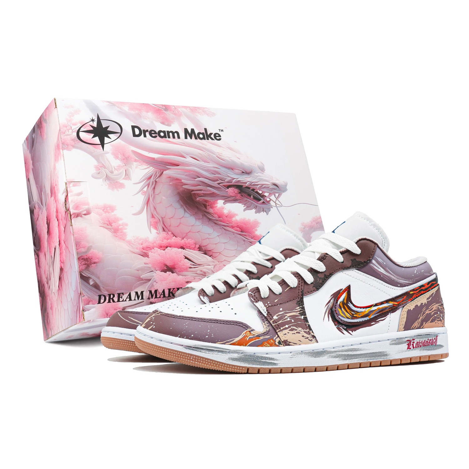 Jordan Кроссовки Air 1 Heart Of Zhu Rong устойчивые к истиранию мужские винтажные баскетбольные низкие коричневые S-BOX, цвет Brown S-BOX 
Jordan Кроссовки Air 1 Heart Of Zhu Rong устойчивые к истиранию мужские винтажные баскетбольные низкие коричневые S-BOX, цвет Brown S-BOX