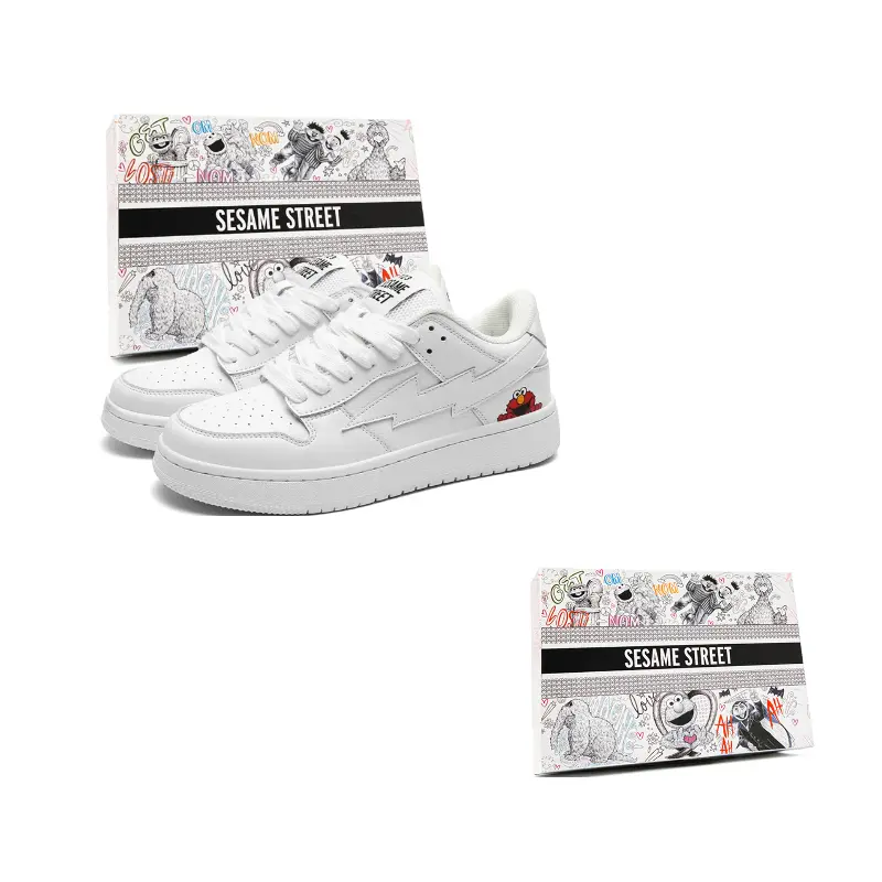 SESAME STREET Теплые противоскользящие и износостойкие легкие низкие скейтерские кроссовки унисекс белые, цвет White
SESAME STREET Теплые противоскользящие и износостойкие легкие низкие скейтерские кроссовки унисекс белые, цвет White