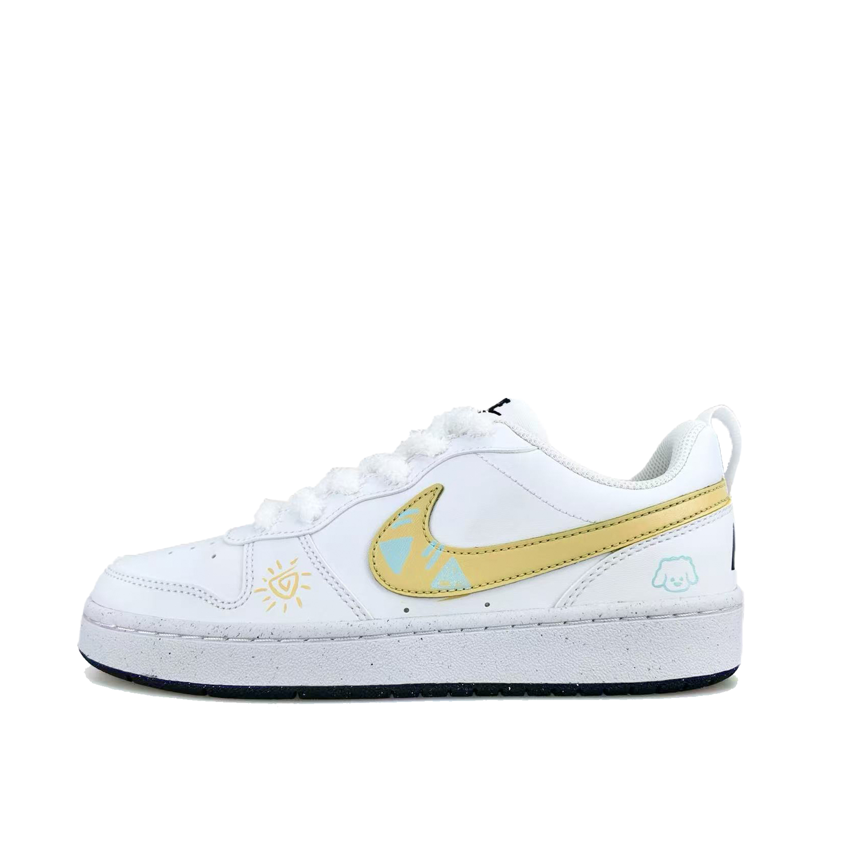 Nike Кроссовки для скейтбординга Court Borough Yellow Cute Dog низкие детские, амортизирующие, износостойкие, светло-голубые желтые
Nike Кроссовки для скейтбординга Court Borough Yellow Cute Dog низкие детские, амортизирующие, износостойкие, светло-голубые желтые