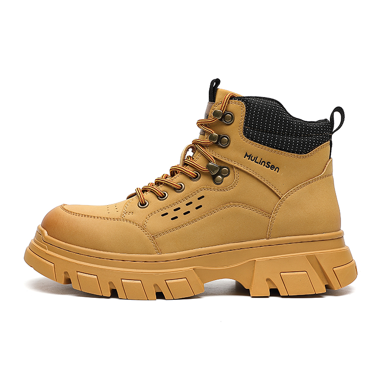 Mo Xu Ботинки Martin мужские, черно-желтые
Mo Xu Ботинки Martin мужские, черно-желтые