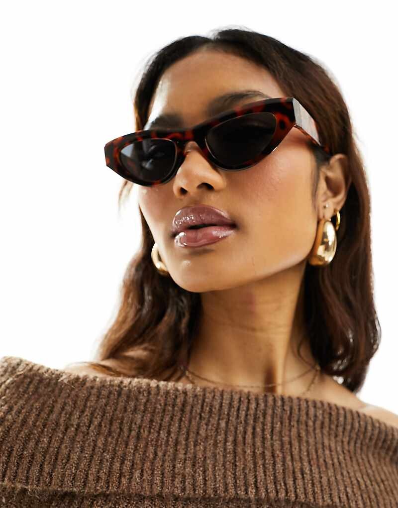 ASOS DESIGN – Квадратные солнцезащитные очки «кошачий глаз» черепаховой расцветки
ASOS DESIGN – Квадратные солнцезащитные очки «кошачий глаз» черепаховой расцветки