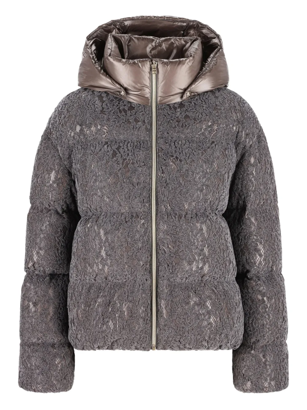 Пуховик с кружевными вставками Herno Kids, серый
Пуховик с кружевными вставками Herno Kids, серый
