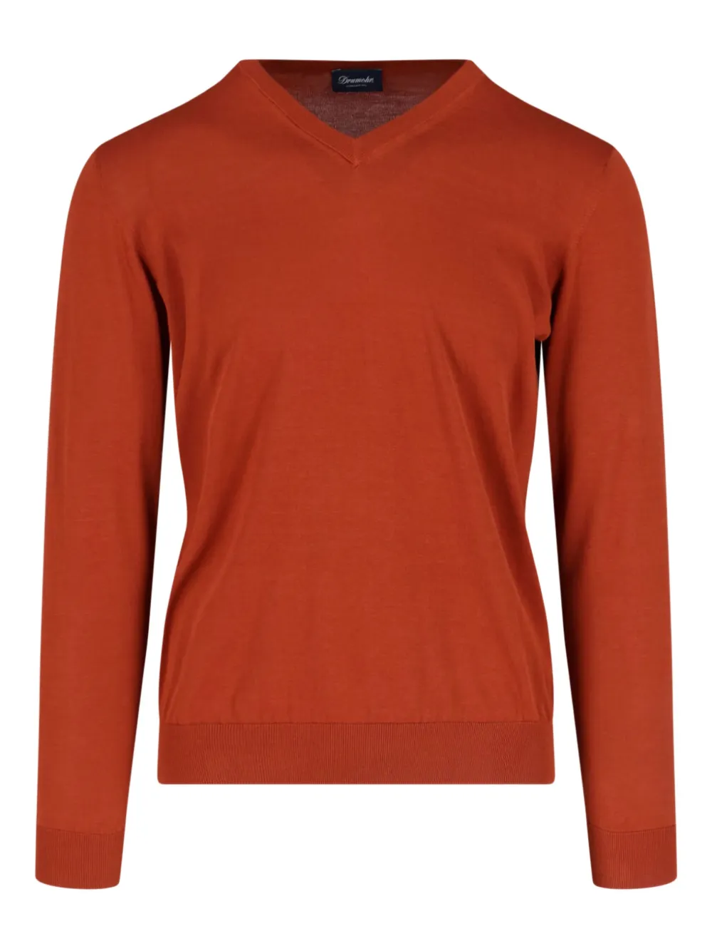 Свитер с V-образным вырезом Drumohr, оранжевый
Свитер с V-образным вырезом Drumohr, оранжевый