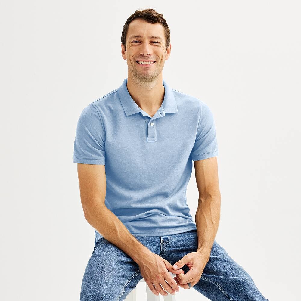 Мужская адаптивная футболка-поло Sonoma Goods For Life Easy Dressing Pique Polo, цвет Scott Blue
Мужская адаптивная футболка-поло Sonoma Goods For Life Easy Dressing Pique Polo, цвет Scott Blue