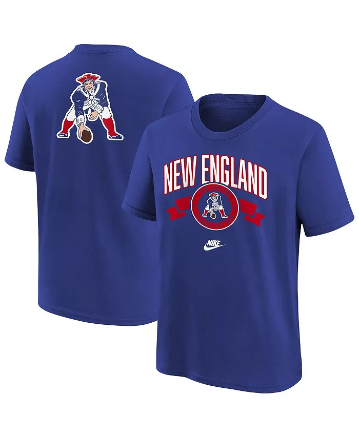 Футболка Royal New England Patriots Rewind Front Back Essential для больших мальчиков и девочек Nike
Футболка Royal New England Patriots Rewind Front Back Essential для больших мальчиков и девочек Nike